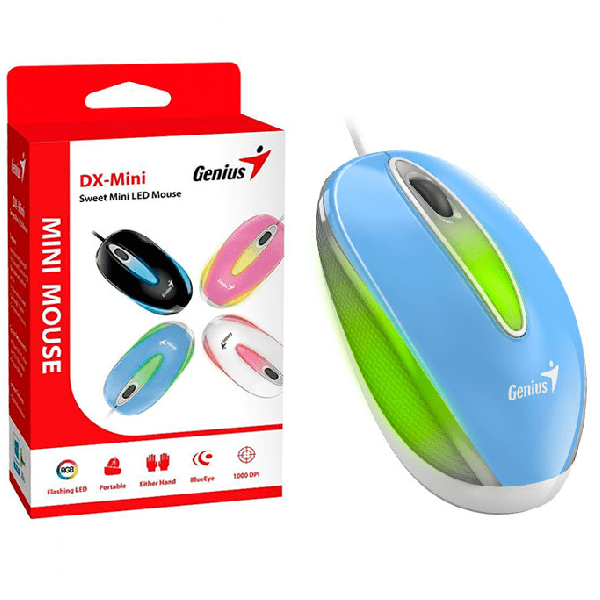 Mouse Genius DX-Mini Óptico Azul N/P: 31010025402 - PC Mania