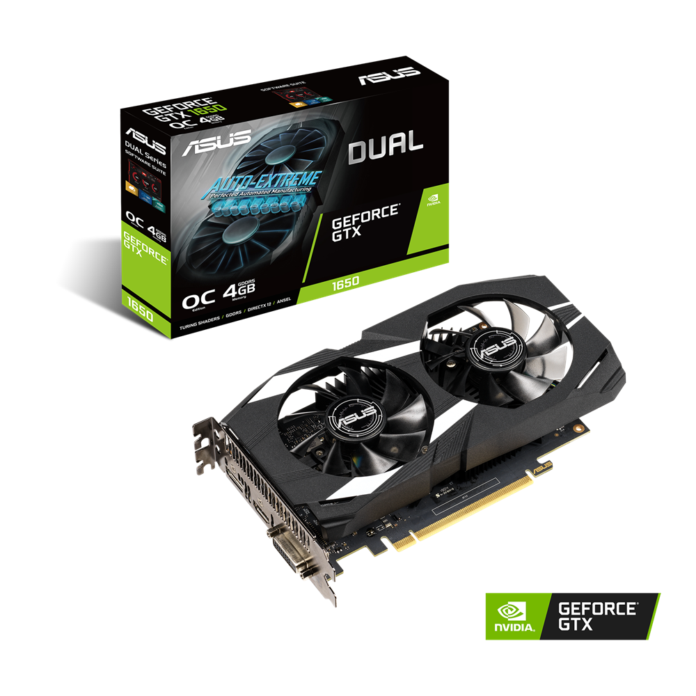 Tarjeta de Video ASUS GeForce GTX 1650 4GB Mod: DUAL-GTX1650-O4G - PC Mania
