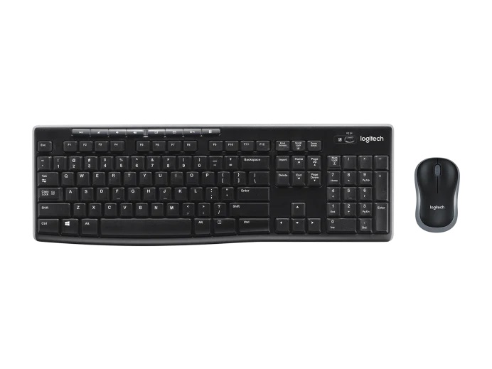 Kit de Teclado y Mouse Logitech Inalámbrico MK270 Negro N/P: 920-004432 - PC Mania