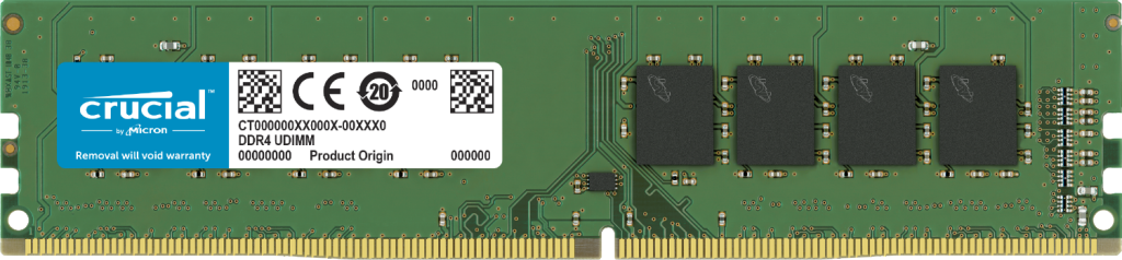Memoria Crucial 8GB 3200Mhz DDR4 CL22 Desktop N/P: GT8G4DFRA32A - PC Mania