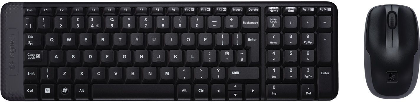 Kit de Teclado y Mouse Logitech Inalámbrico MK220 Negro N/P: 920-004430 - PC Mania