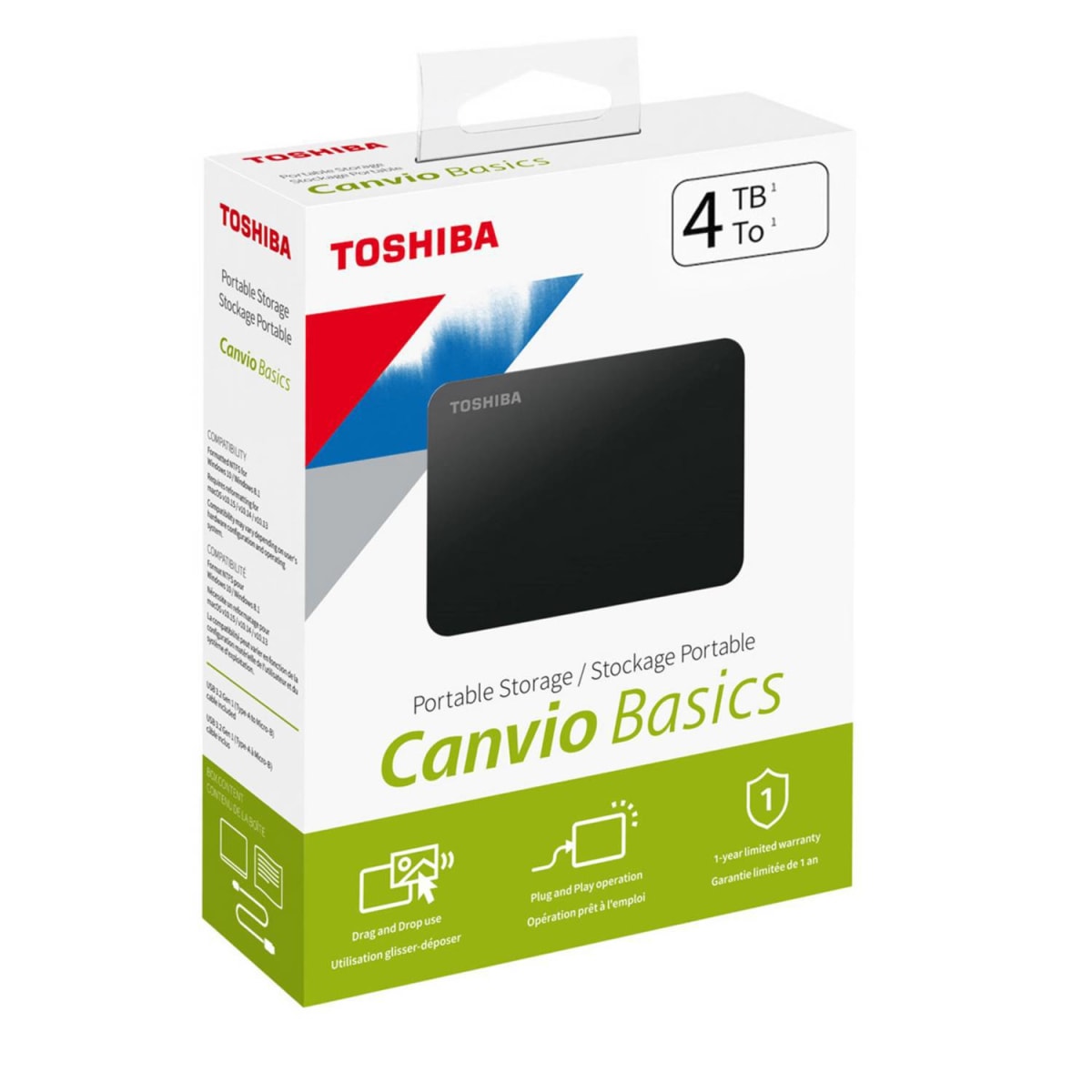 Disco Duro Externo Toshiba Canvio 4 TB 2,5