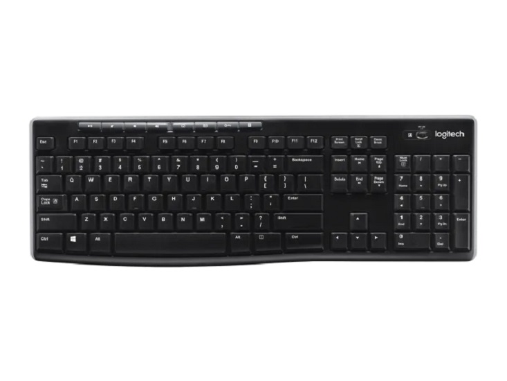 Teclado Logitech Inalámbrico K270 USB Negro Español N/P: 920-004426 - PC Mania