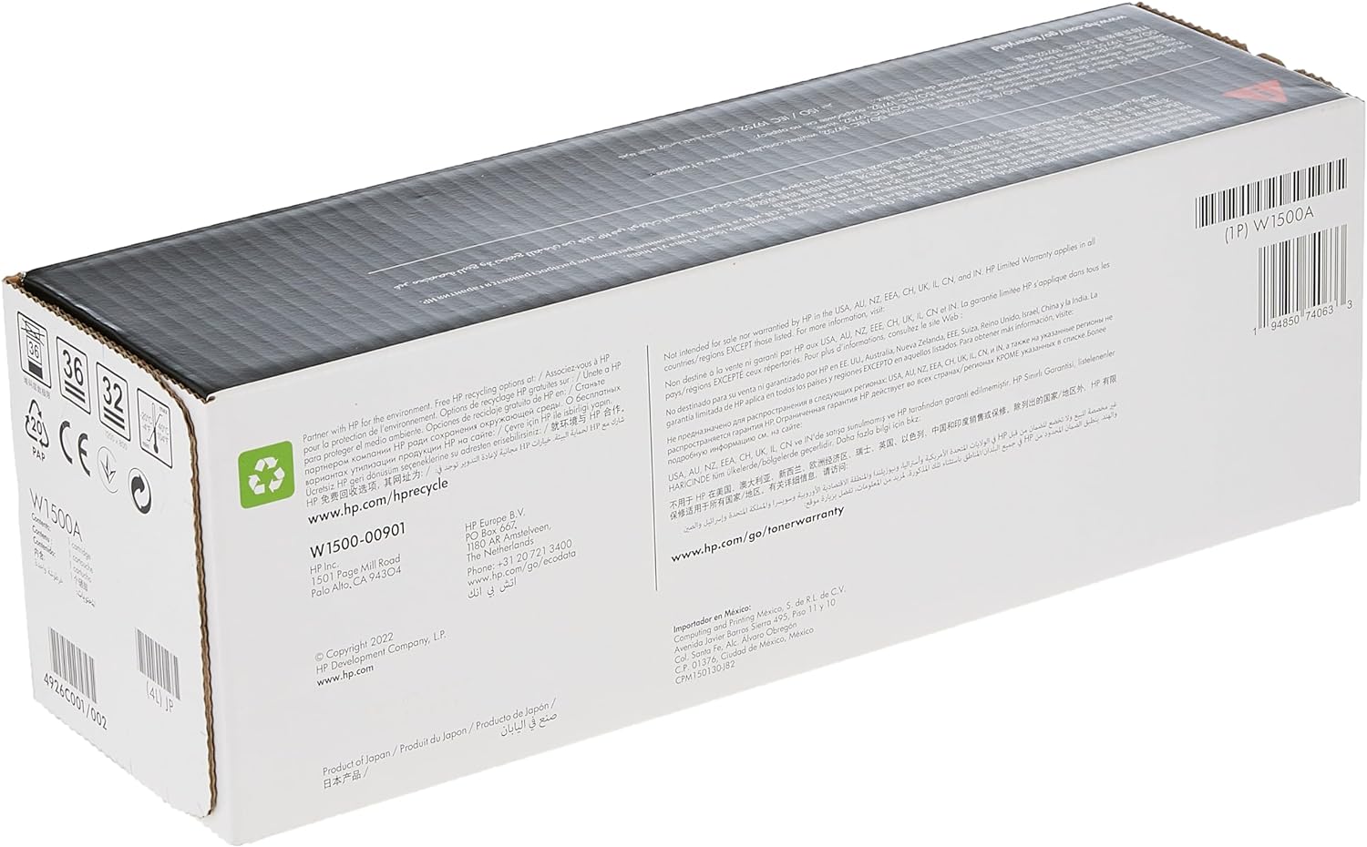 Toner HP Negro Original N/P: W1500A - PC Mania