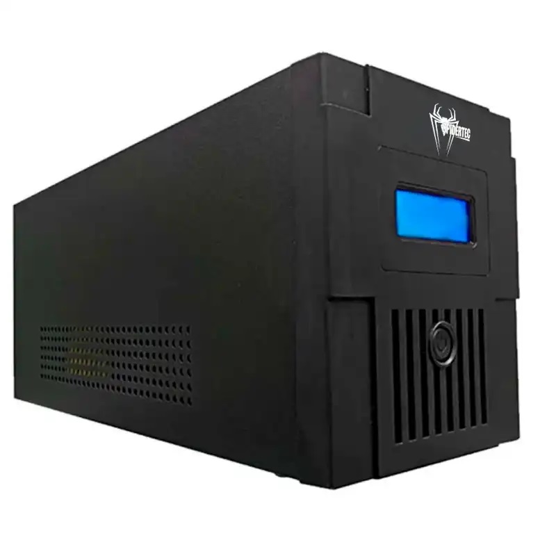 UPS Spidertec 2000VA/1200W/120V/AVR/8 Tomas Pantalla LCD Mod. ST-U2000B - PC Mania