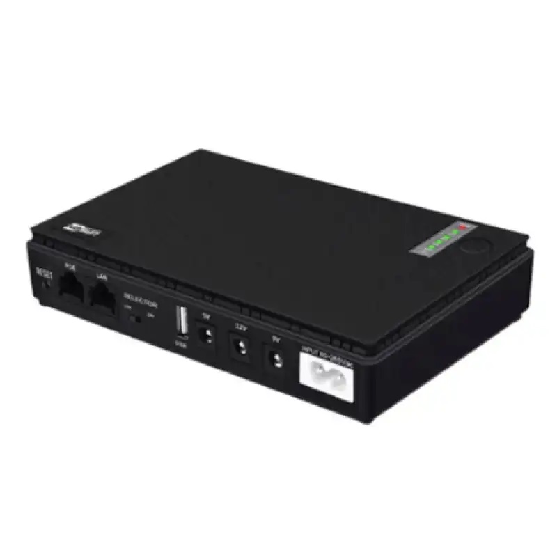 Mini UPS Spidertec 10400mAH PoE Router-Módem-DVR Mod. DC1048P - PC Mania