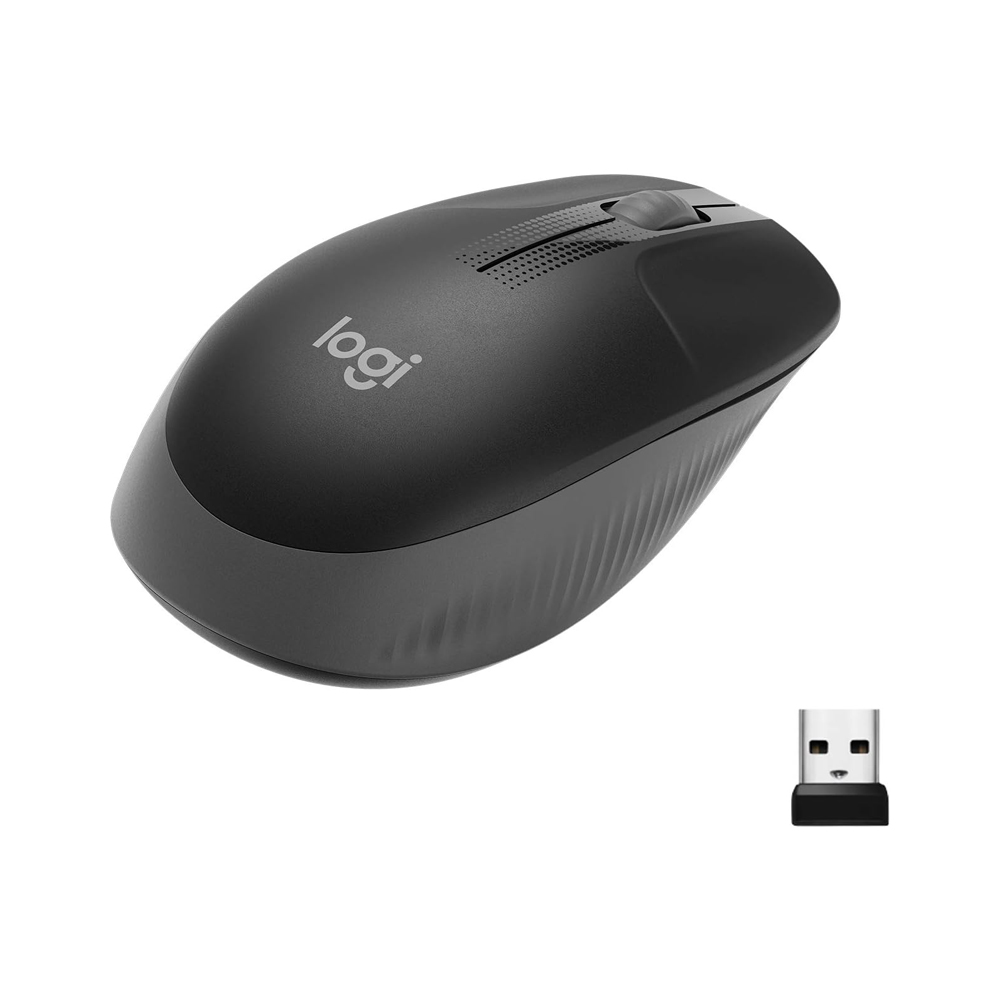 Mouse Logitech Inalámbrico M190 Negro-Gris N/P: 910-005902 - PC Mania