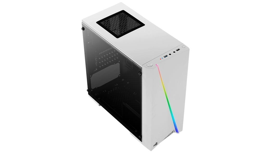 Case AeroCool Cylon Mini Torre Blanco RGB / 1 Fan - PC Mania