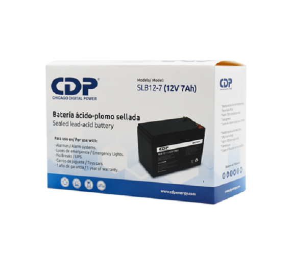 Batería CDP 12Volt. 7Ah para UPS N/P: SLB12-7 - PC Mania