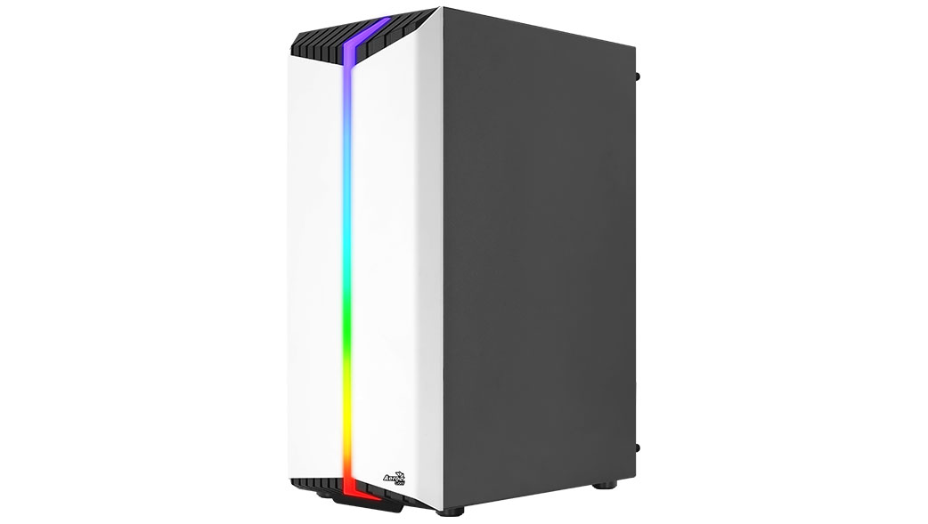 Case AeroCool Bionic Media Torre Blanco RGB / 1 Fan - PC Mania