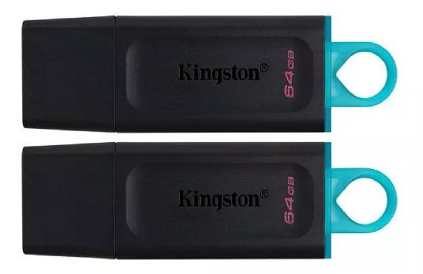 Pen Drive 64GB Kingston Data 2 Pack Traveler Exodia USB 3.2 N/P: DTX-64GB-2P - PC Mania