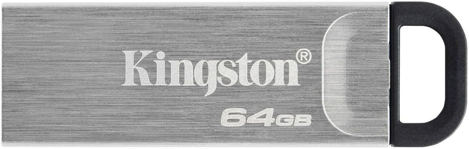 Pen Drive 64GB Kingston Data Traveler Kyson USB 3.2 Plata N/P: DTKN/64GB - PC Mania