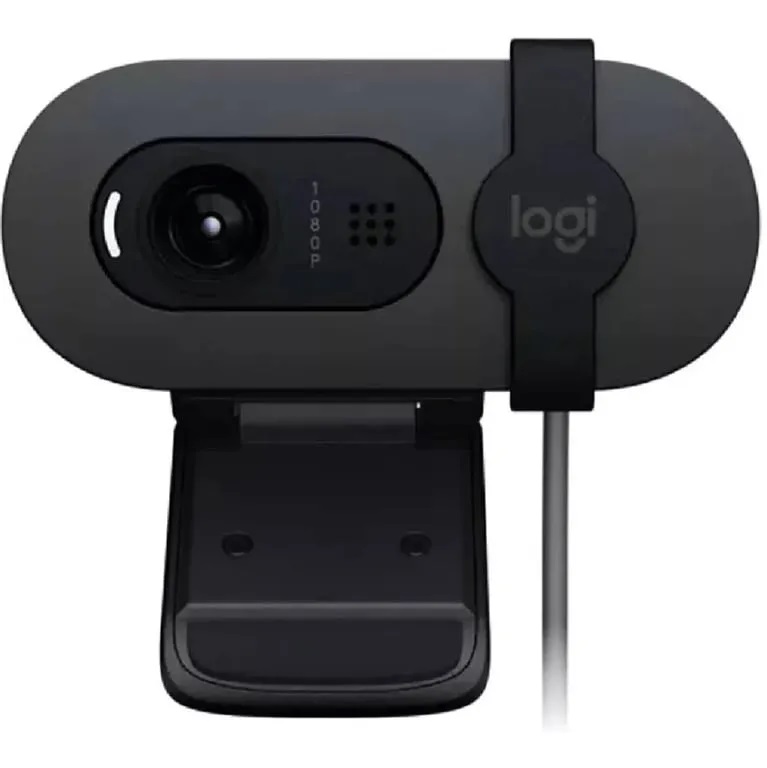 Cámara WEBCAM Logitech Brio 100 Grafito N/P: 960-001586 - PC Mania