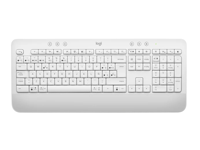 Teclado Logitech Inalámbrico Signature K650 USB Blanco Español N/P: 920-010964 - PC Mania
