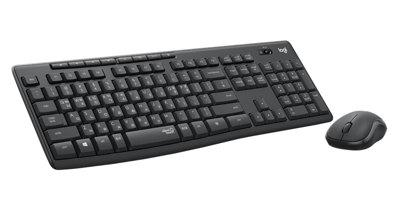 Kit de Teclado y Mouse Logitech Inalámbrico MK295 Silent Negro N/P: 920-009792 - PC Mania