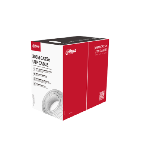 Bobina de Cable UTP CAT5 Dahua 305Mts. 100% Cobre N/P: DH-PFM920I-5EUN - PC Mania