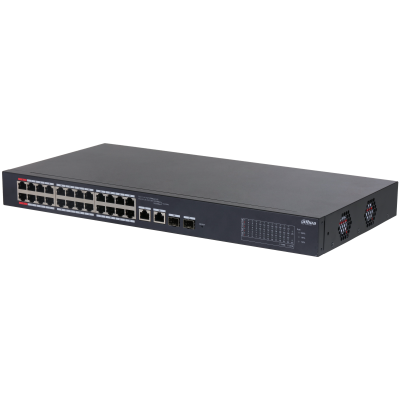 Switch Dahua 26 Puertos 10/100 24 PoE+ Administrable N/P: CS4226-24ET-240 - PC Mania