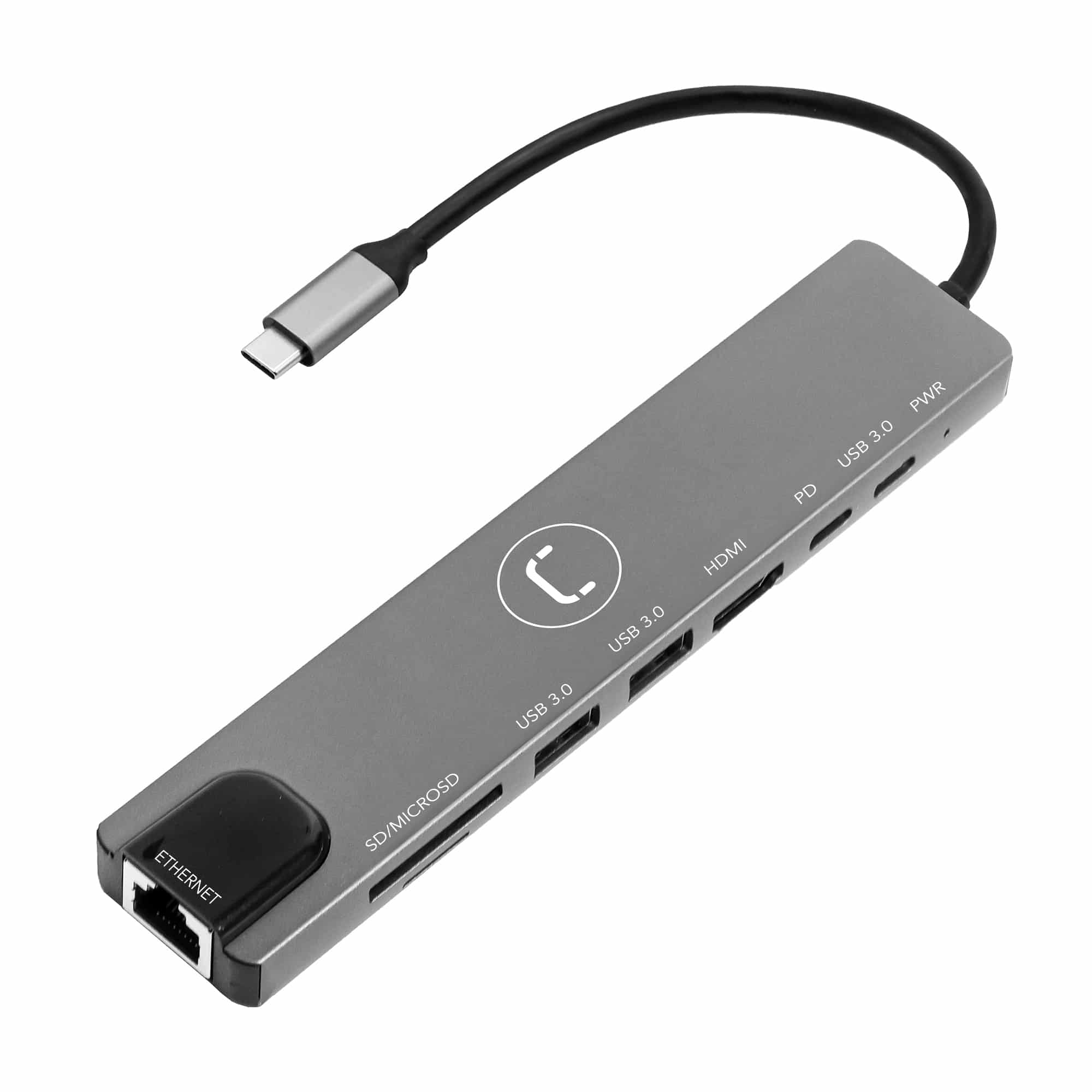 HUB USB Tipo C 8 en 1 Unno Tekno N/P: HB1109SV - PC Mania