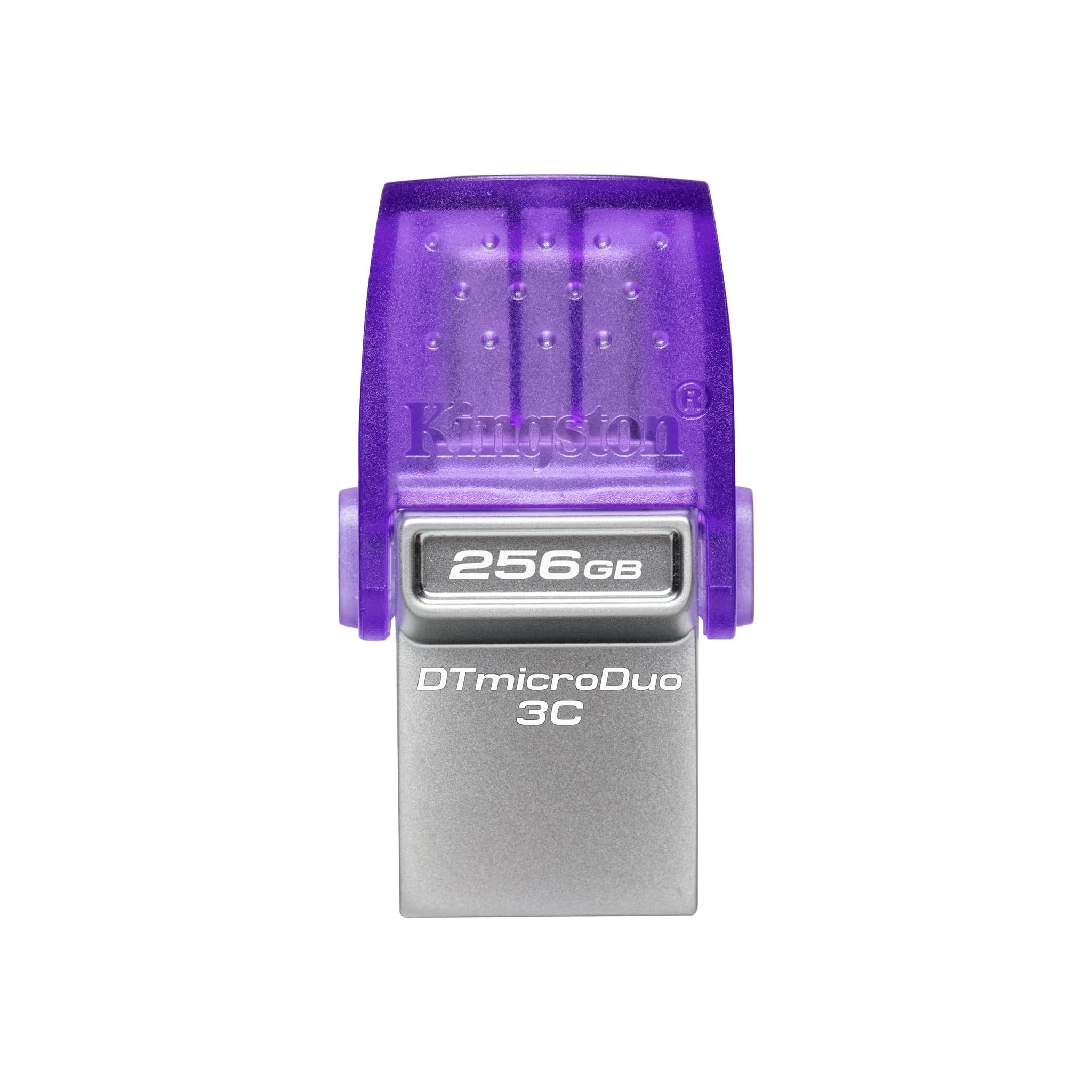 Pen Drive 256GB Kingston Data Traveler Micro Duo USB Tipo C y Tipo A 3,2 N/P: DTDUO3CG3/256GB - PC Mania