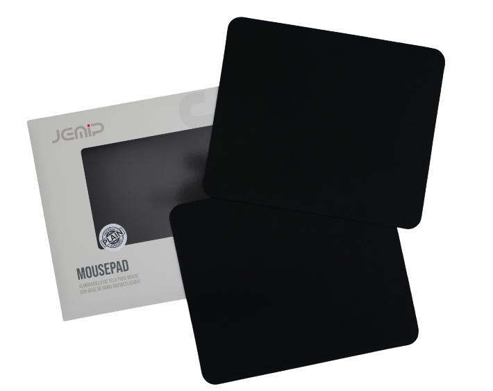 Mouse Pad Jemip 2 Pack plain Negro N/P: JP-MP02-P - PC Mania