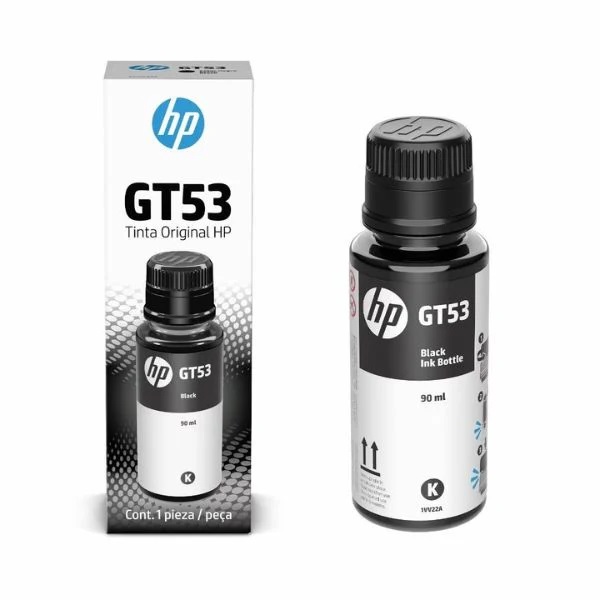 Botella de Tinta Negro HP 90 ML GT53 N/P: 1VV22AL - PC Mania