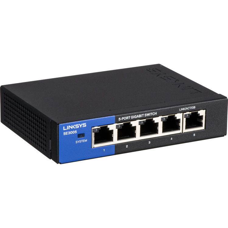 Switch Linksys 5 Puertos Gigabit N/P: SE3005 - PC Mania