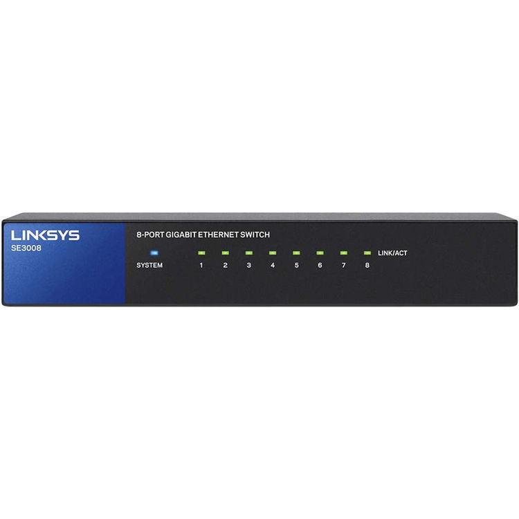 Switch Linksys 8 Puertos Gigabit N/P: SE3008 - PC Mania