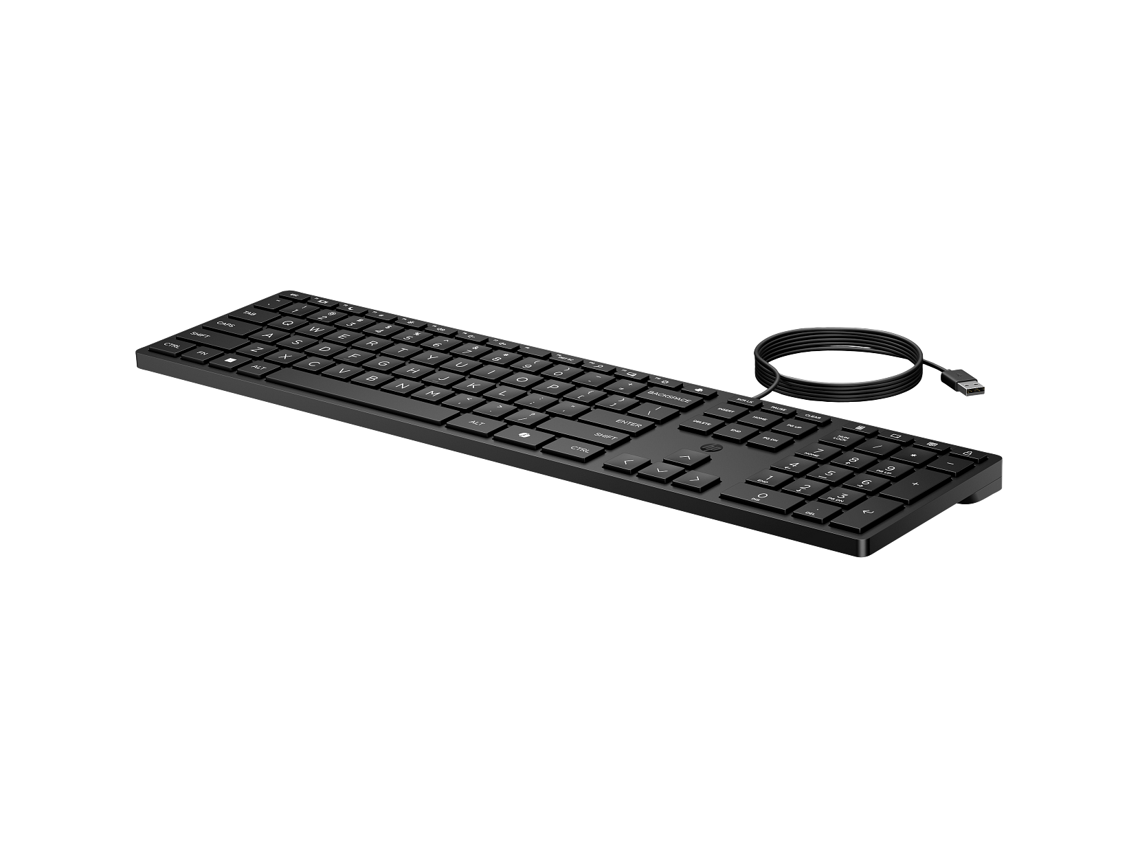 Teclado HP 320K Slim Ingles USB Negro N/P: L96909-001 - PC Mania