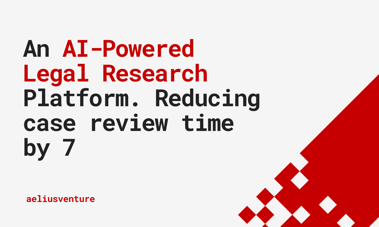 An AI-Powered Legal Research Platform. Reducing case review time by 70%