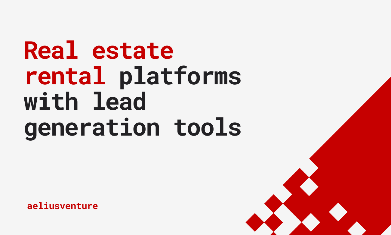 Real estate rental platforms with lead generation tools
