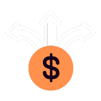 Ícone de diversificação de receitas