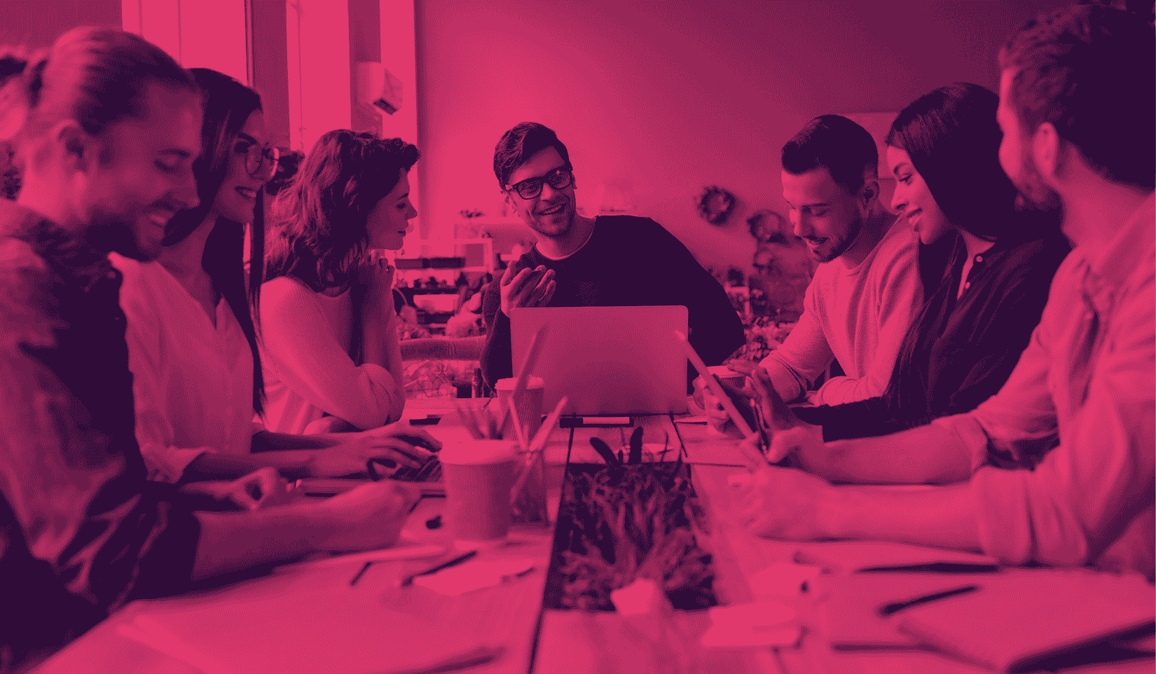 Pessoas de negócio sorrindo