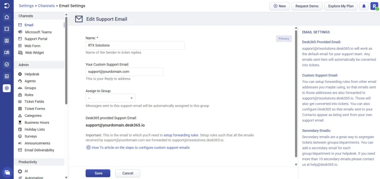 Domain Email Forwarding