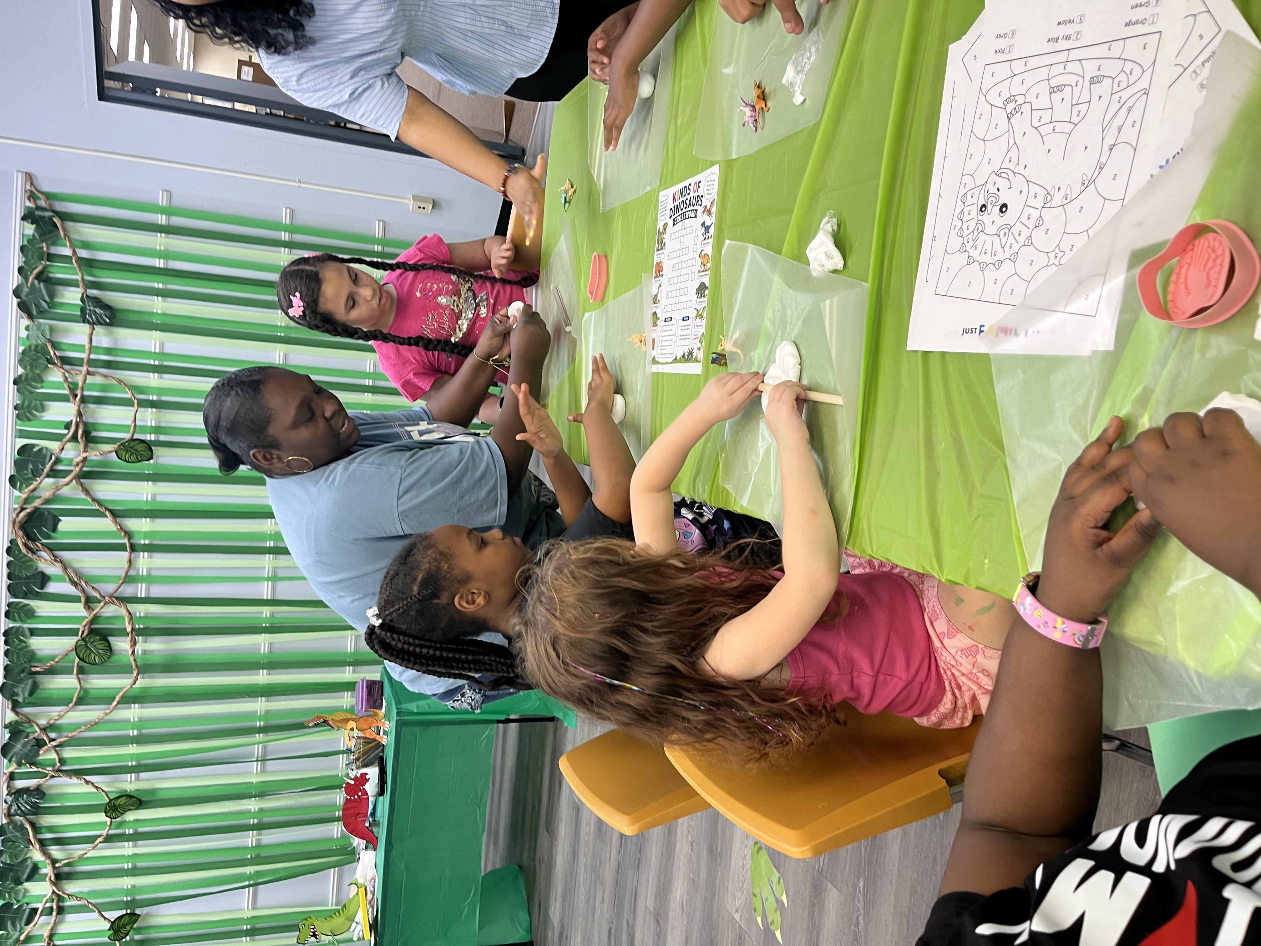 Creating memories, exploring creativity, and learning through hands-on fun at the Newton Library! 🦕🎨📚✨