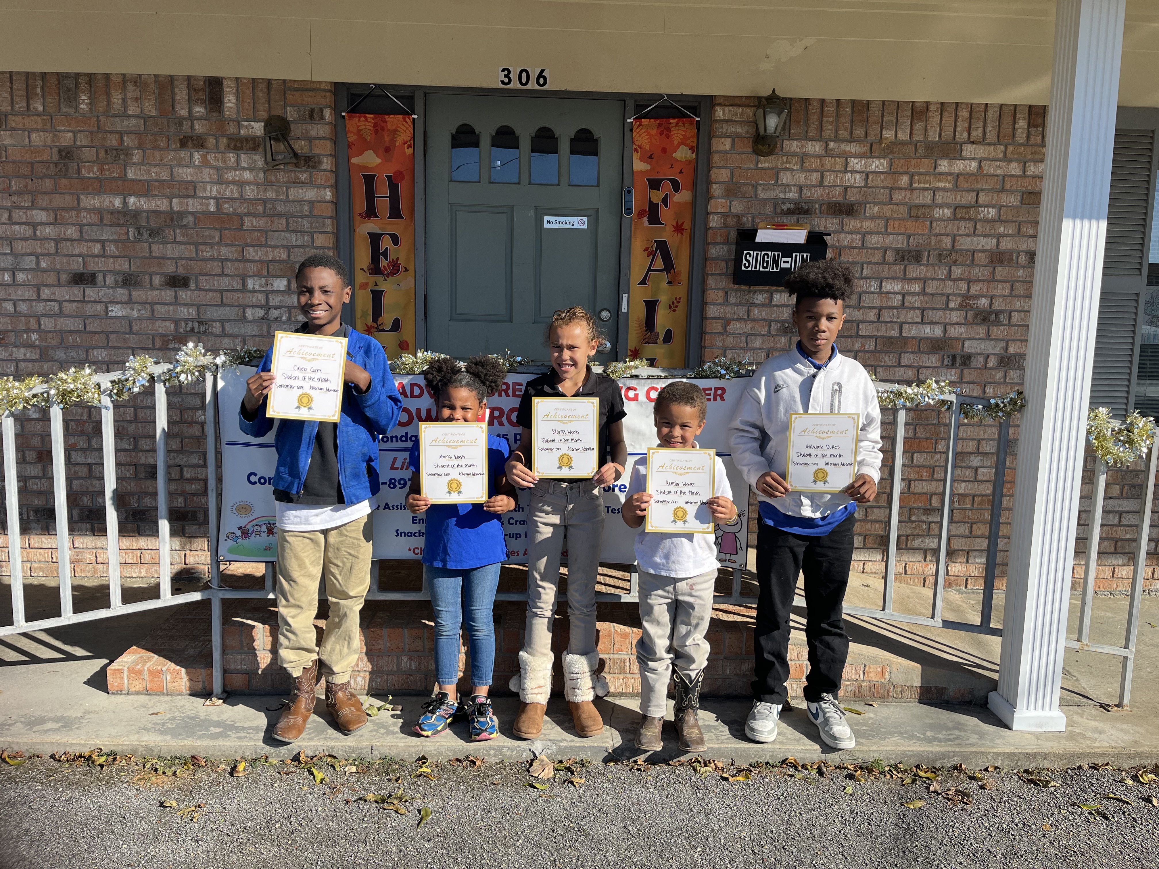 September 2024 Star Students of the Month