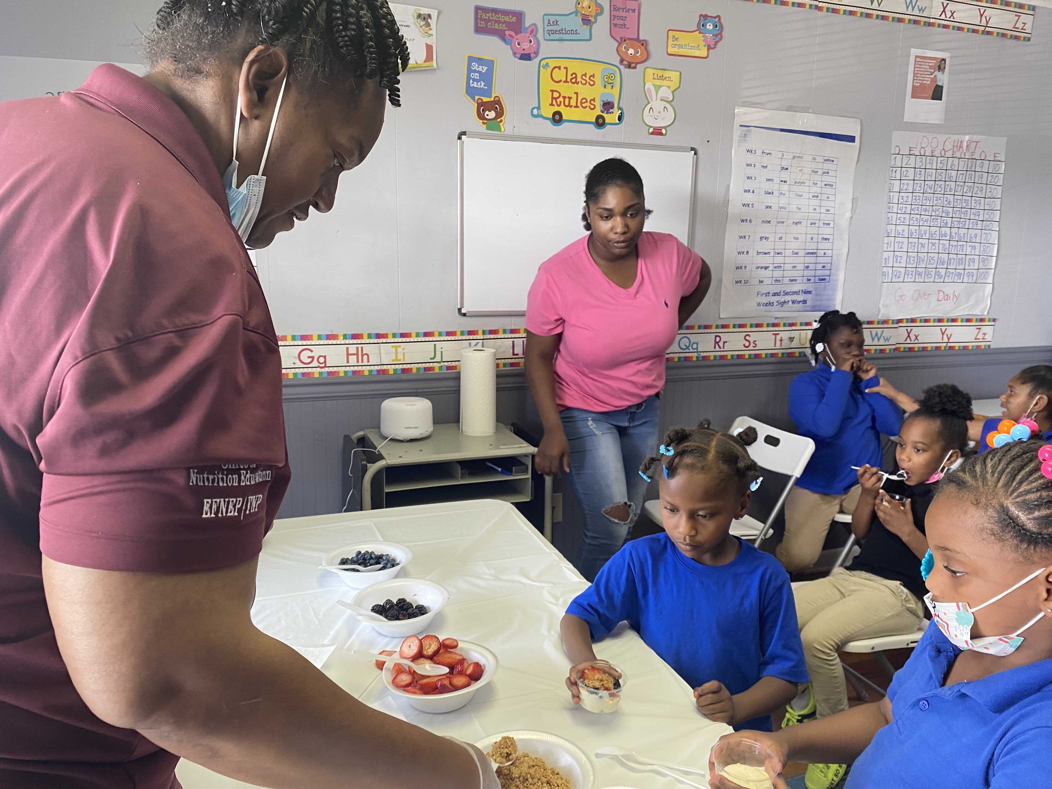 Thank you, Mississippi State Extension, for demonstrating a food demo and food saf...