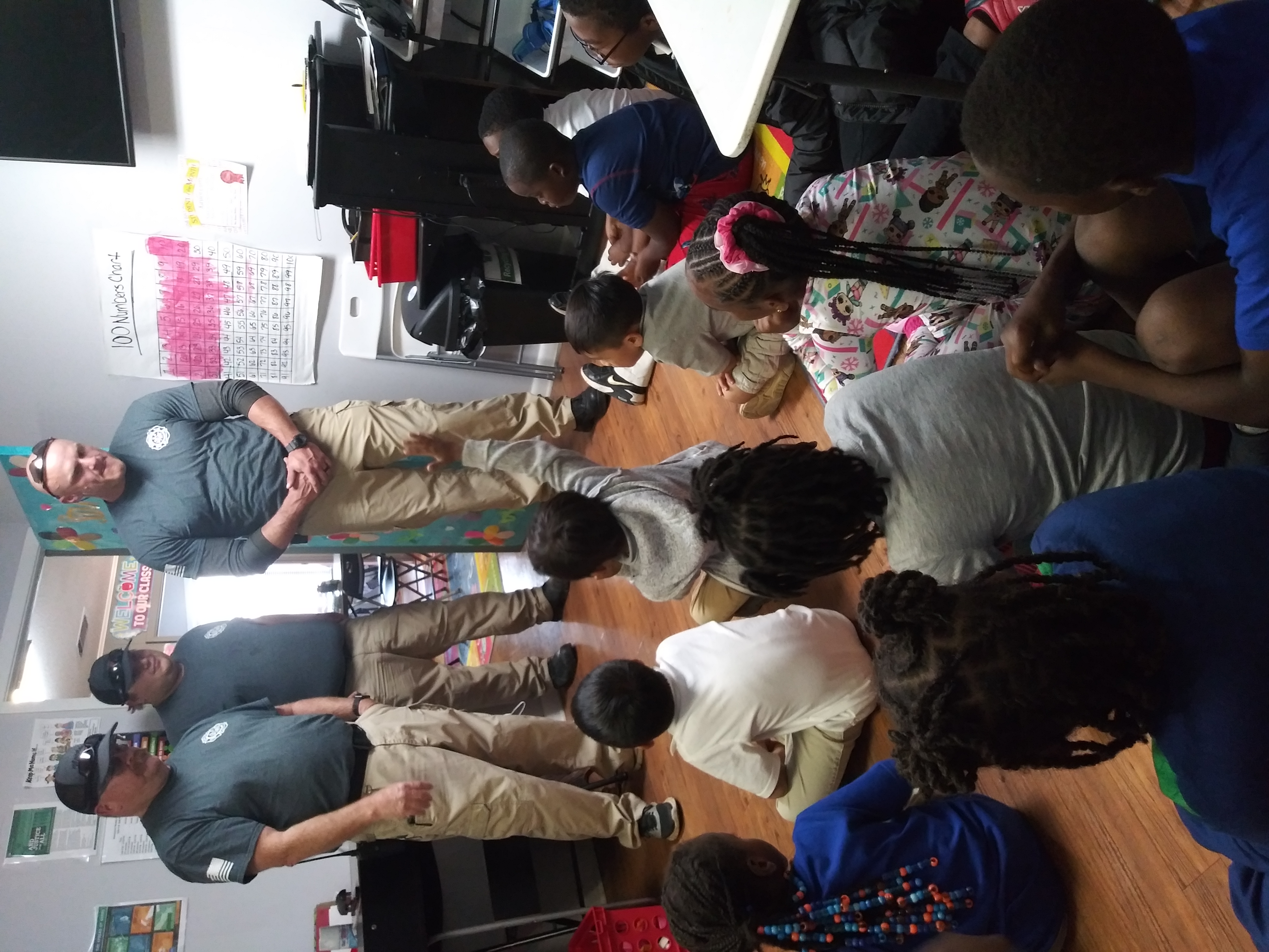 Newton City Firefighters visit Afternoon Adventure for Fire Prevention Month