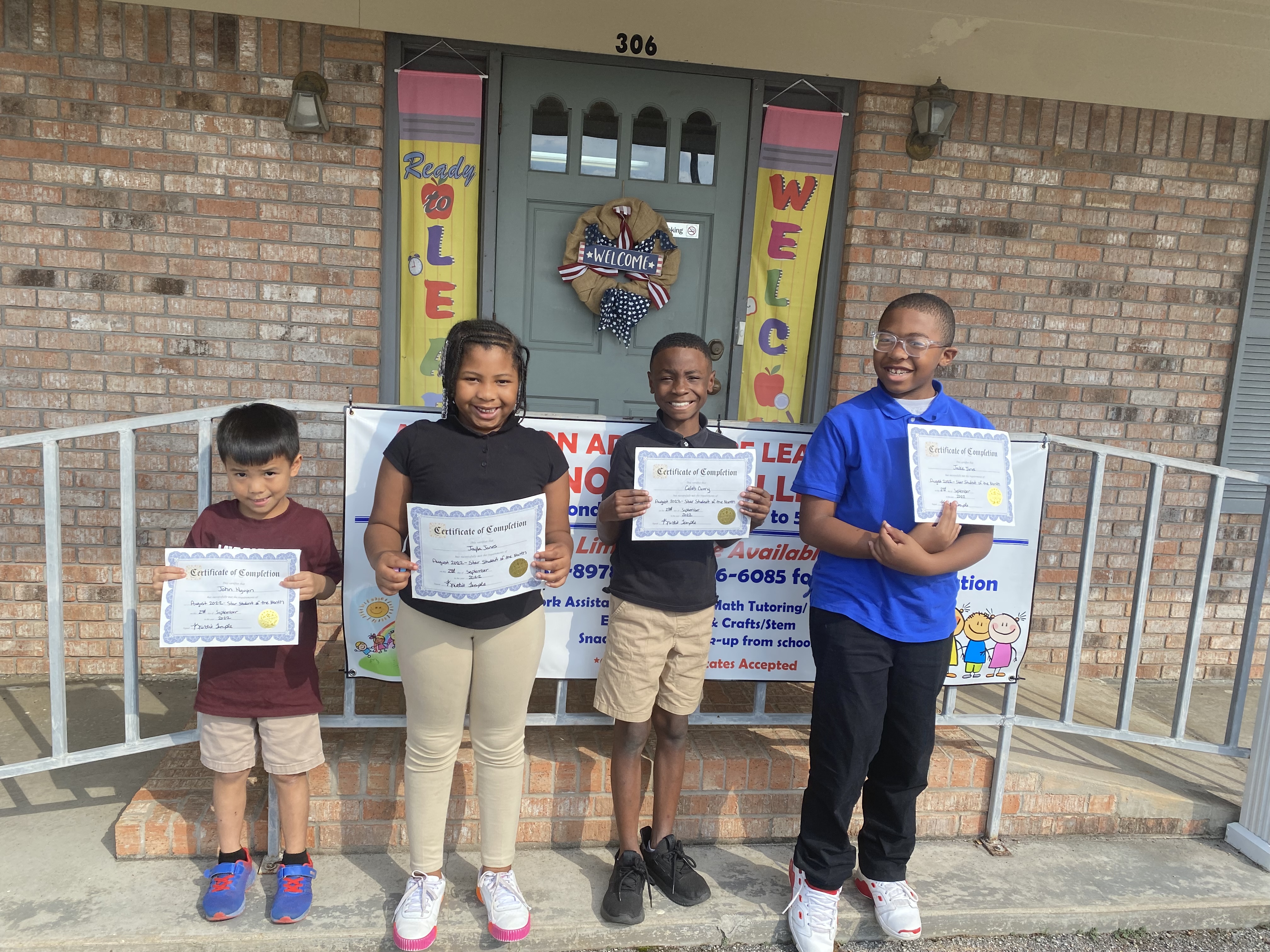 August 2022 Star Students of the Month
