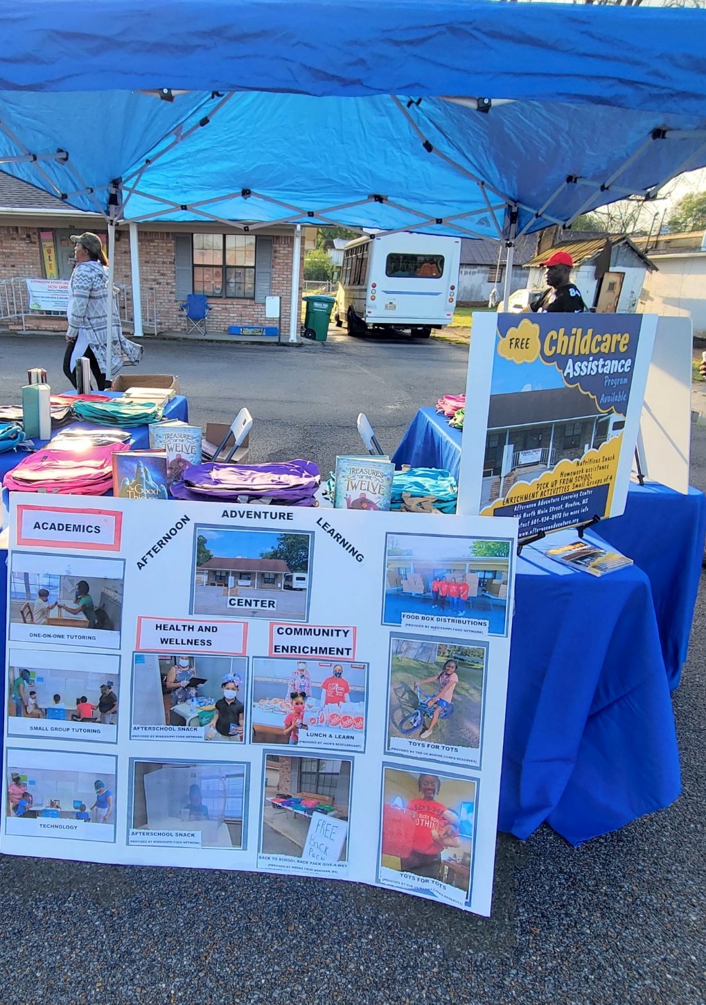 Spreading Joy: Afternoon Adventure Donates Backpacks, Books, and More at the Loose Caboose