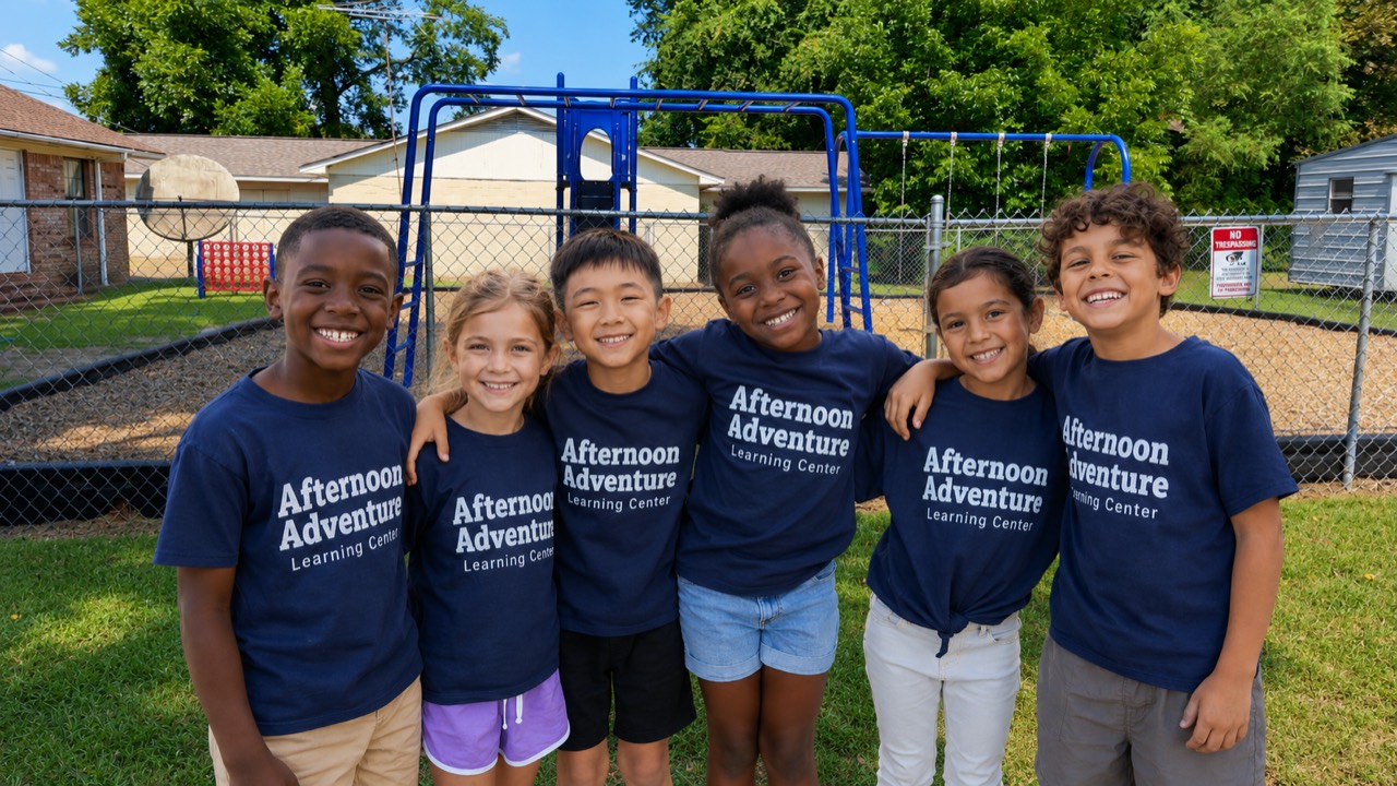 Students on the playground