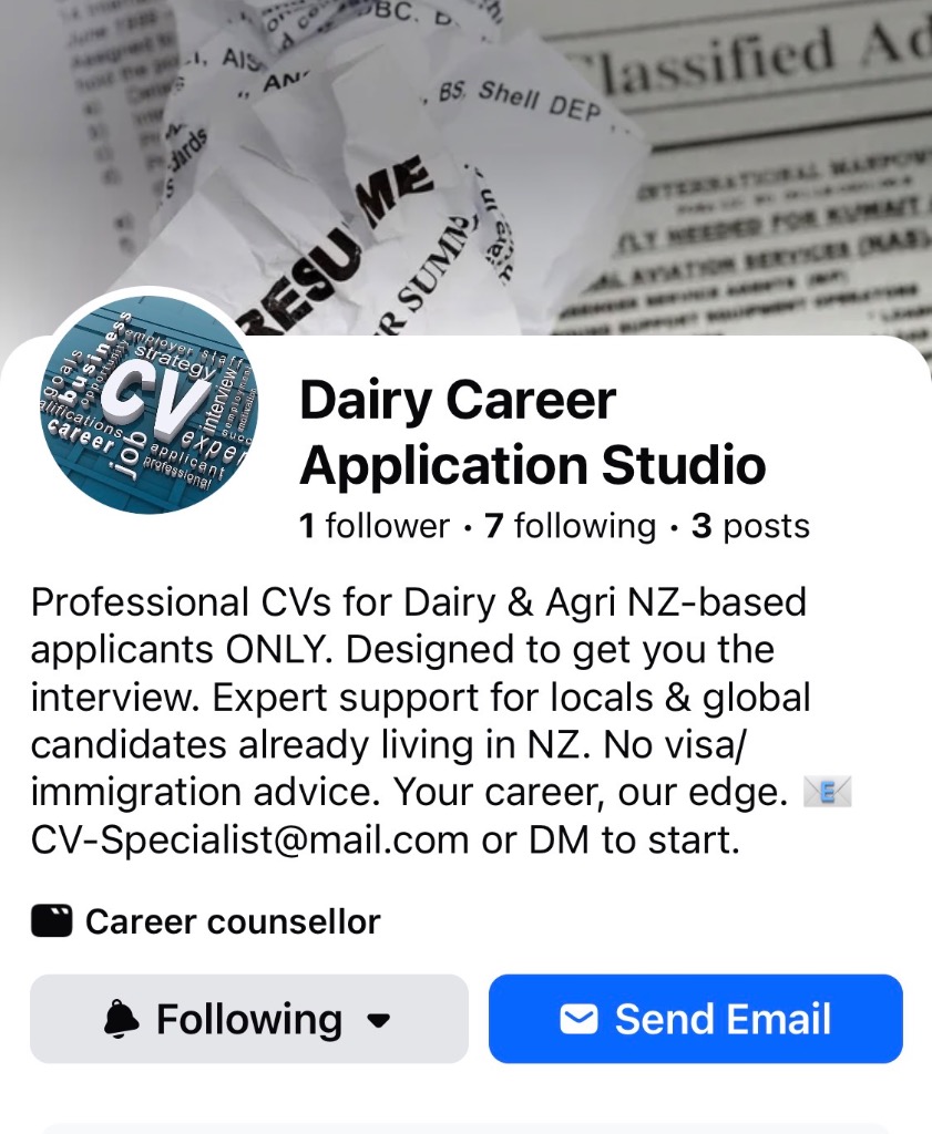 Dairy Career Application Studio