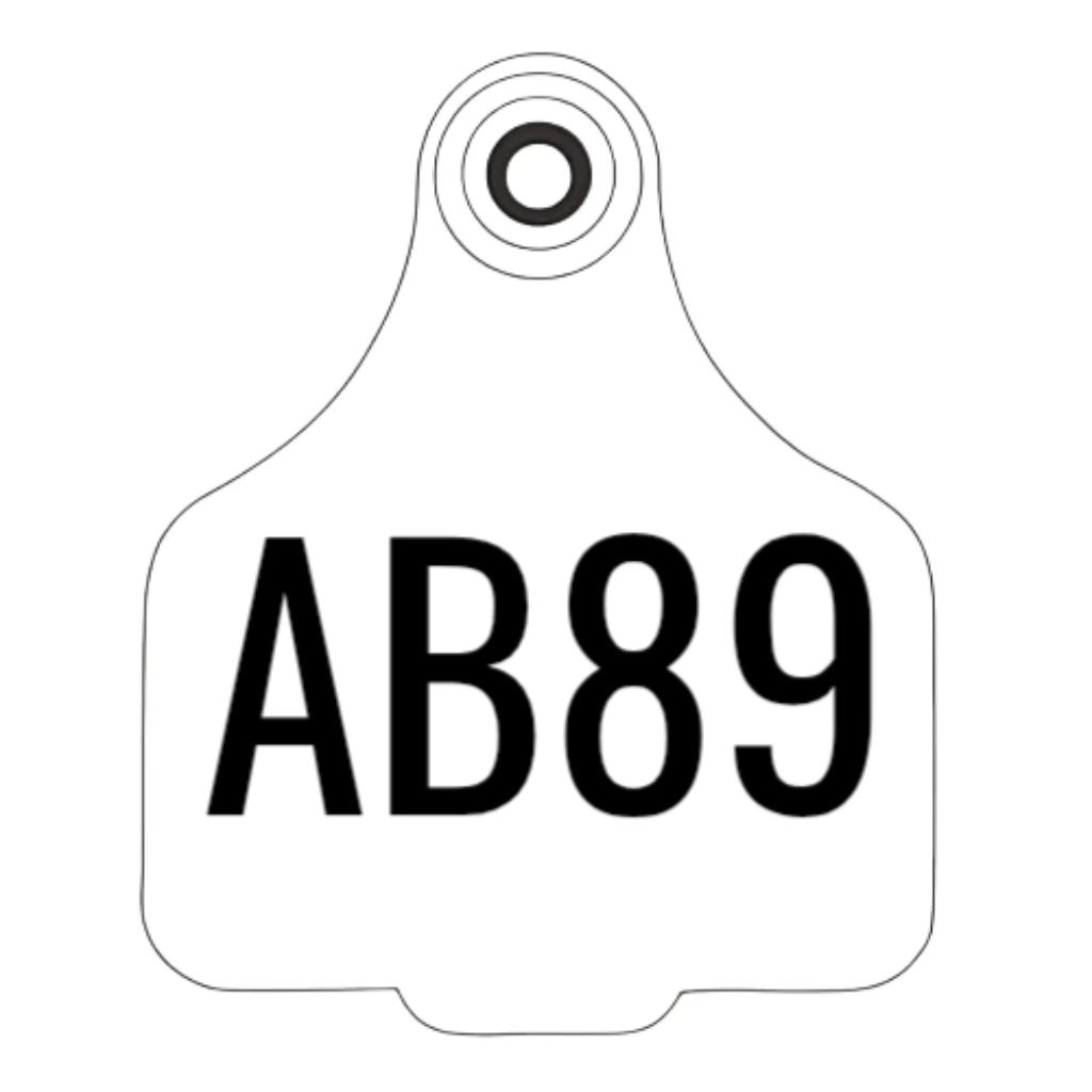 Ag Assist - Cattle Ear Tag Keyring - Custom Engraved Keychain & Luggage Tag
