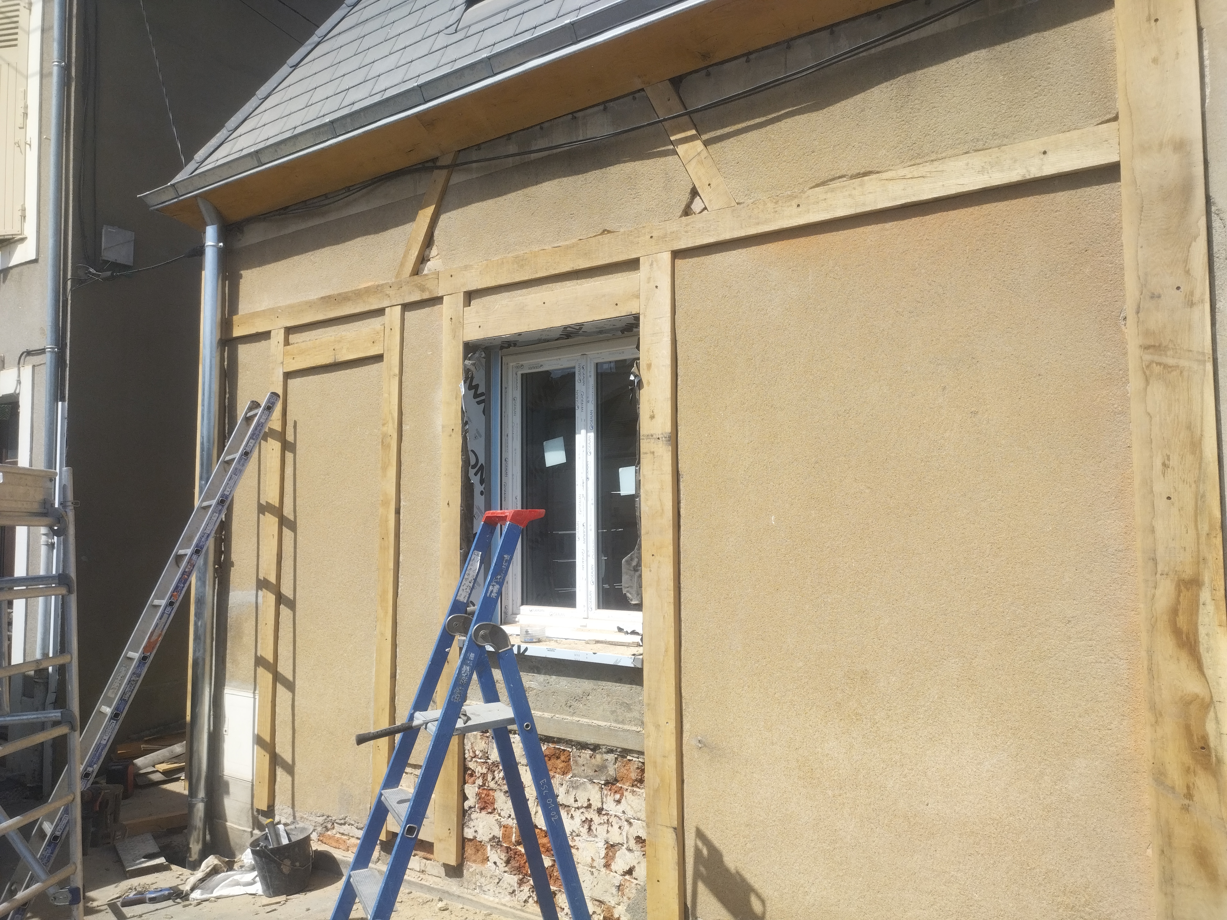 Travaux de colombage et rénovation de façade