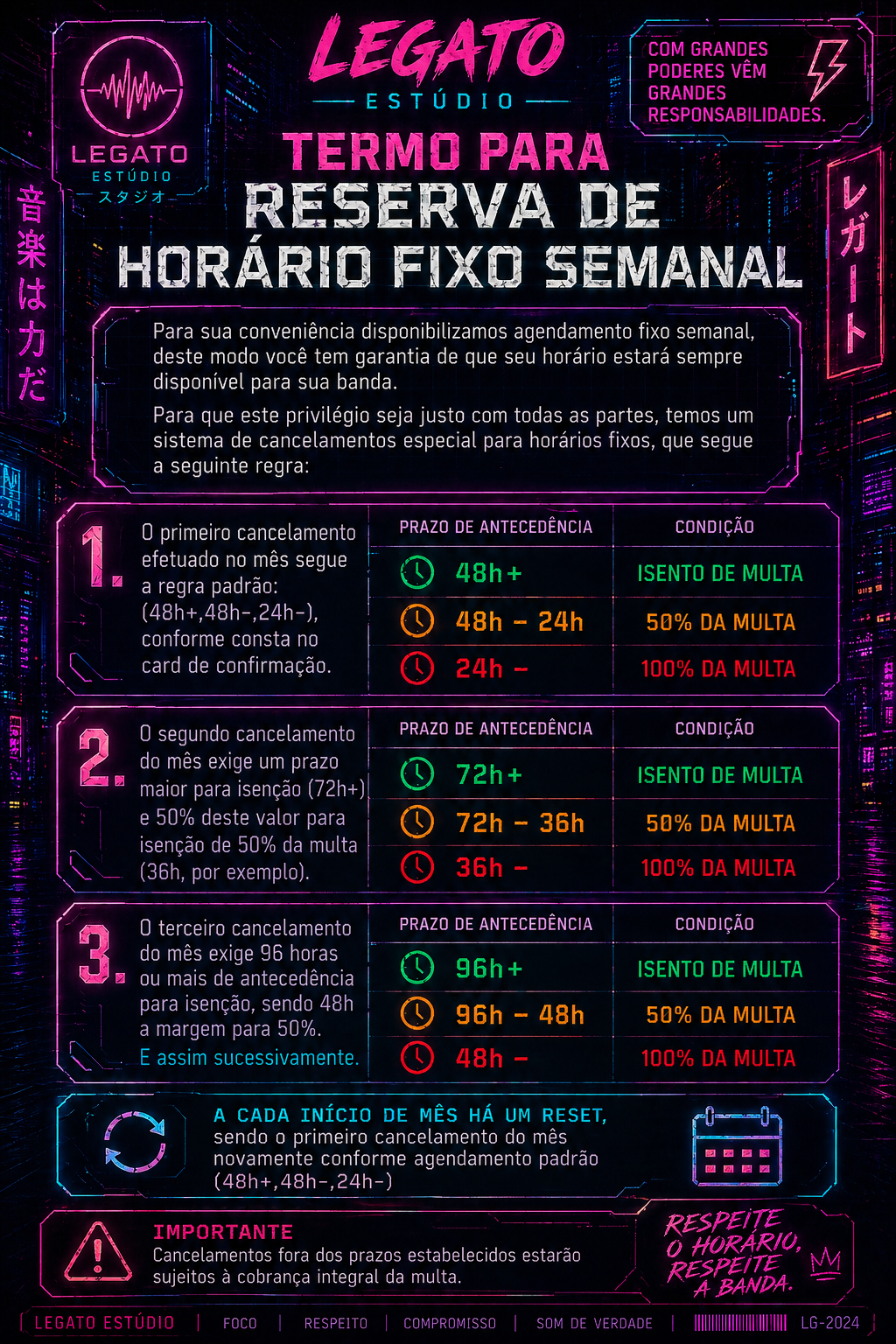 Termo Horário Fixo Semanal