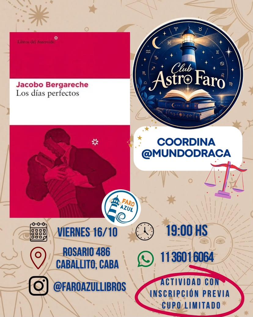 Imagen de Club AstroFaro: "Los días perfectos" de Jacobo Bergareche