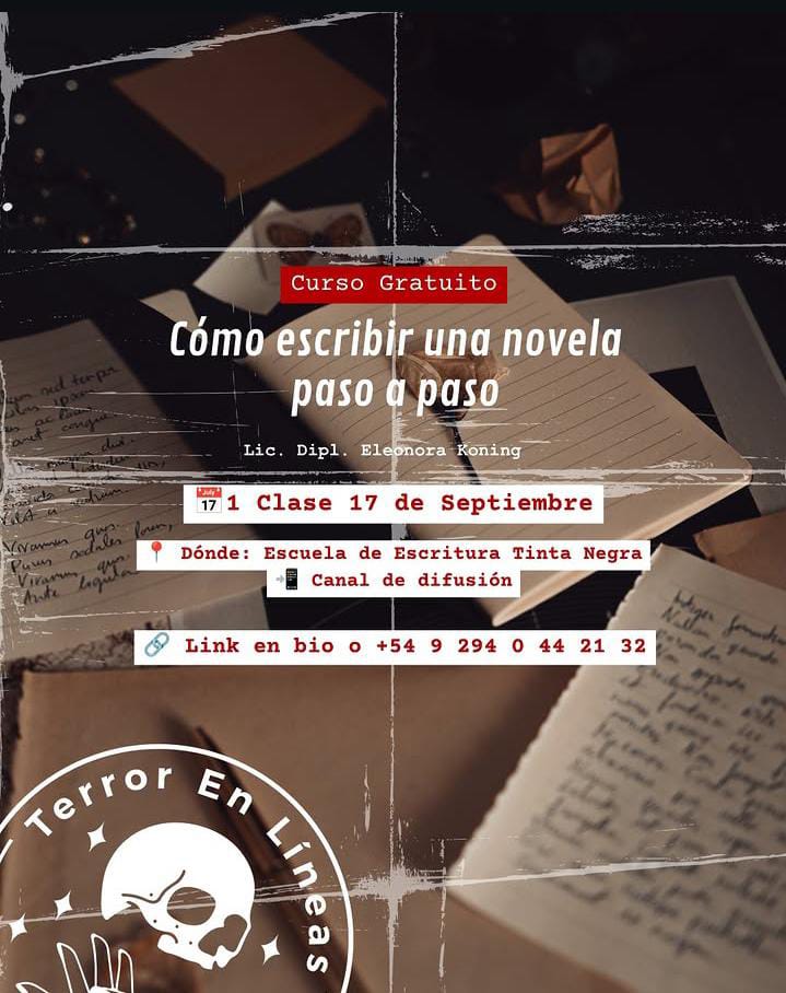 Imagen de Cómo escribir una novela paso a paso - Terror en líneas