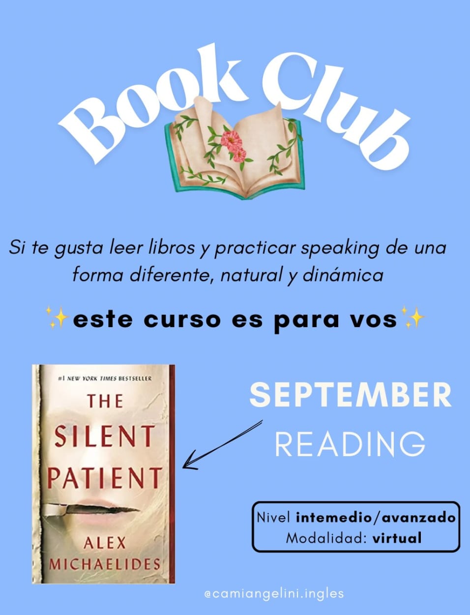 Imagen de Book Club - en inglés - The silent patient