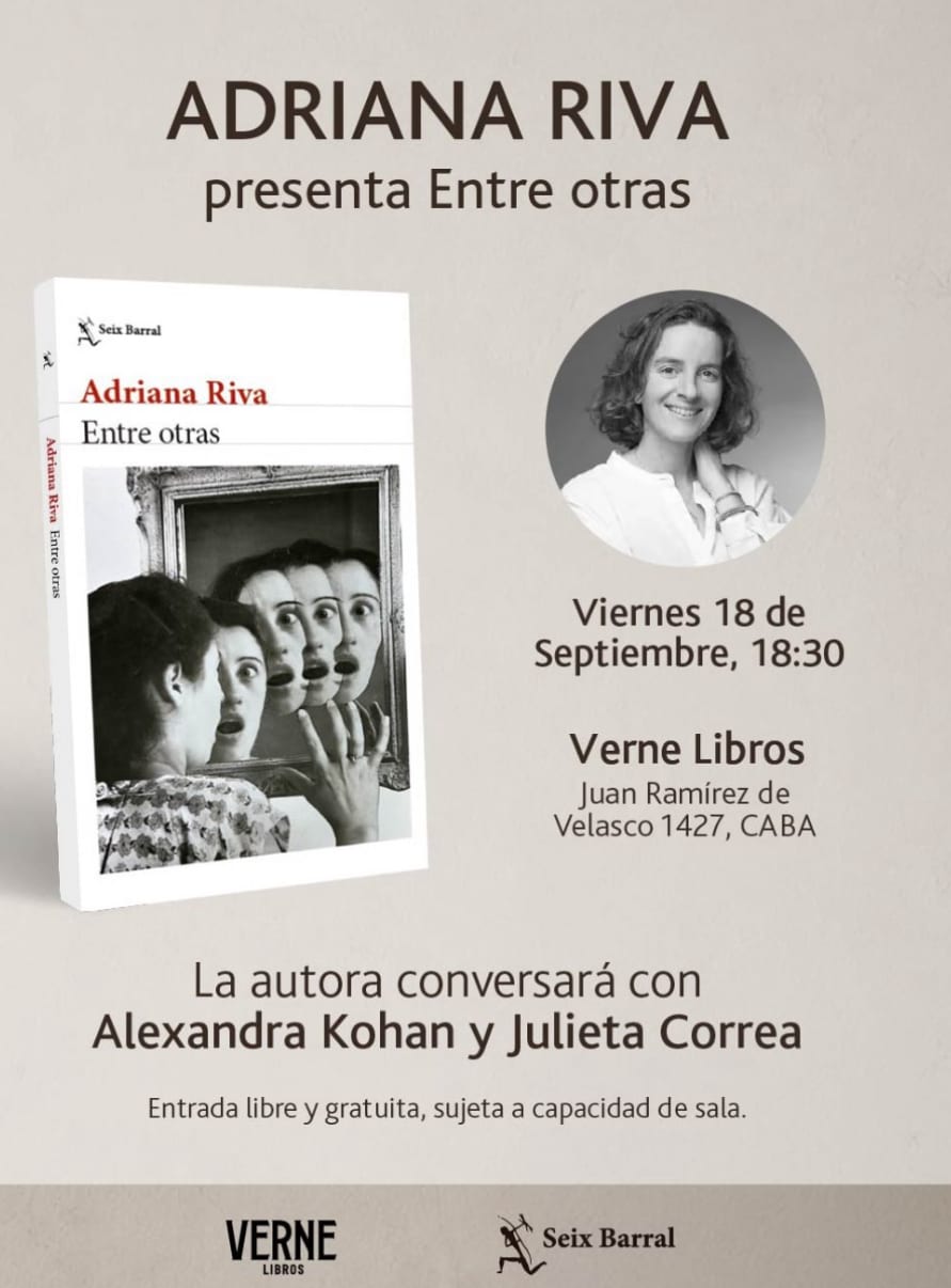 Imagen de Presentación "Entre otras" de Adriana Riva