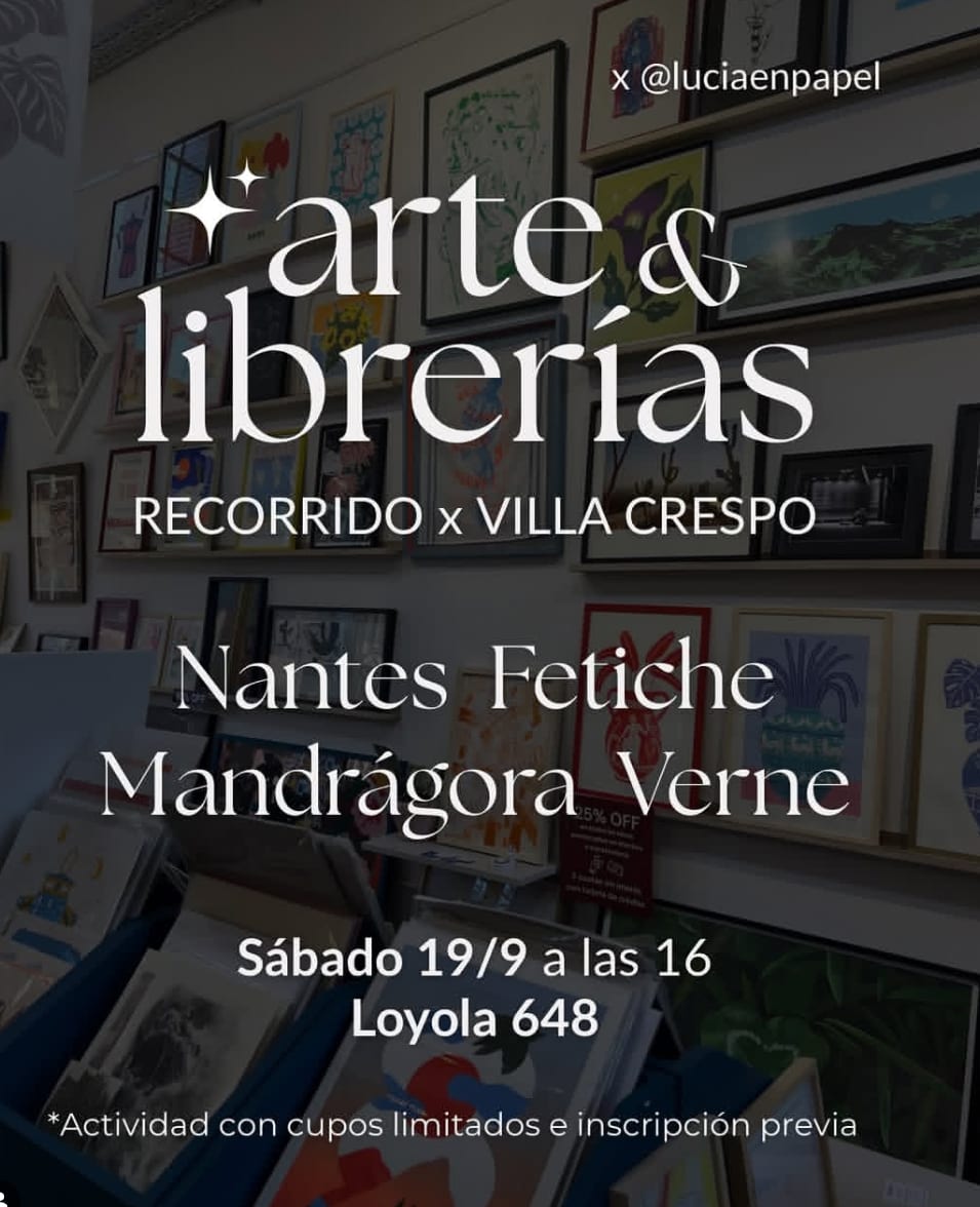 Imagen de Recorrido arte y librerías - por Villa Crespo - Lucía en papel