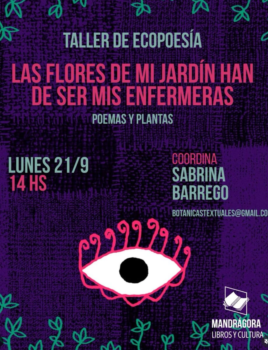 Imagen de Taller de Ecopoesía - Las flores de mi jardín seran mis enfermeras